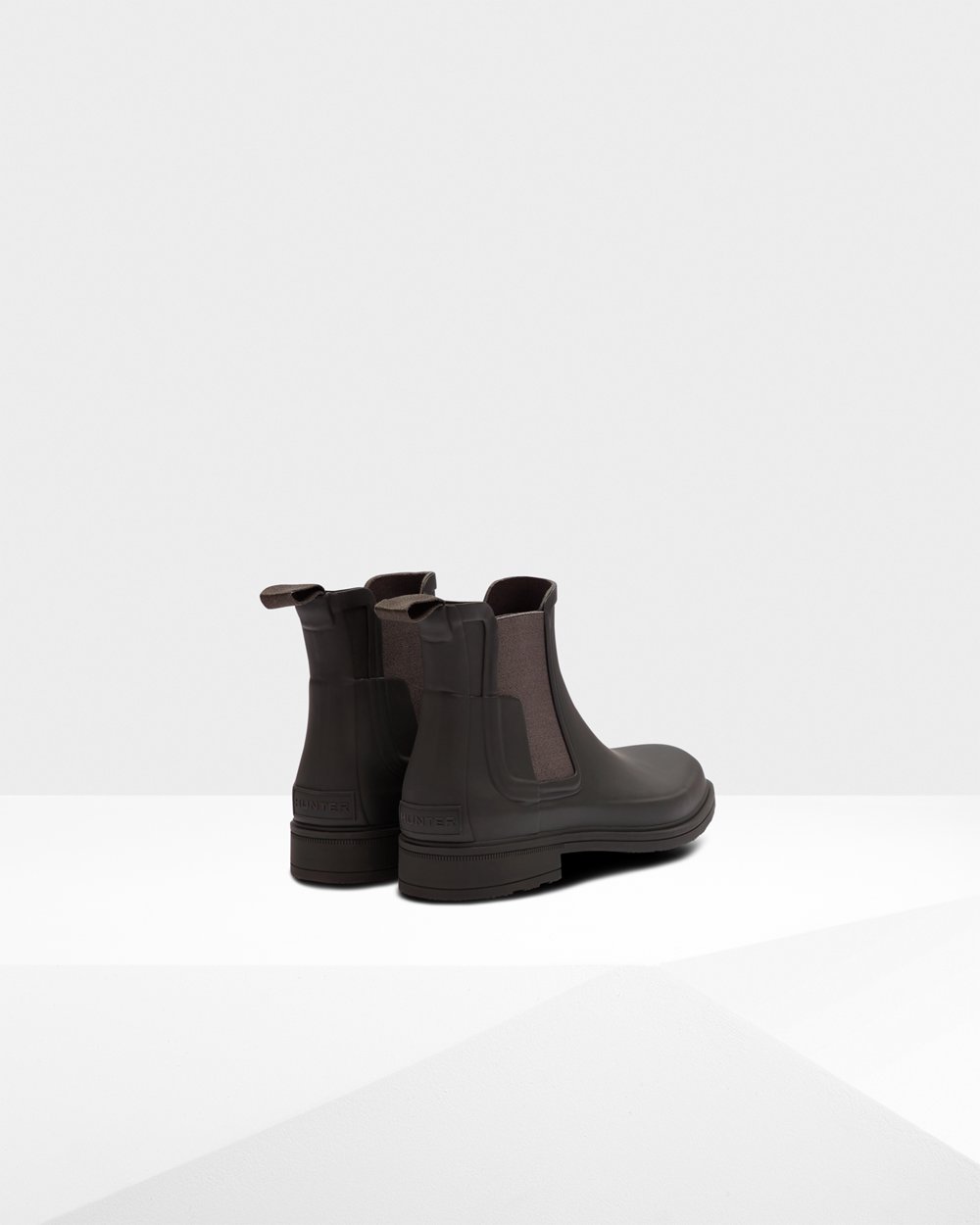 Men Hunter Refined Slim Fit | Chelsea Boots Dark Grey | NZ-5627-CVSY